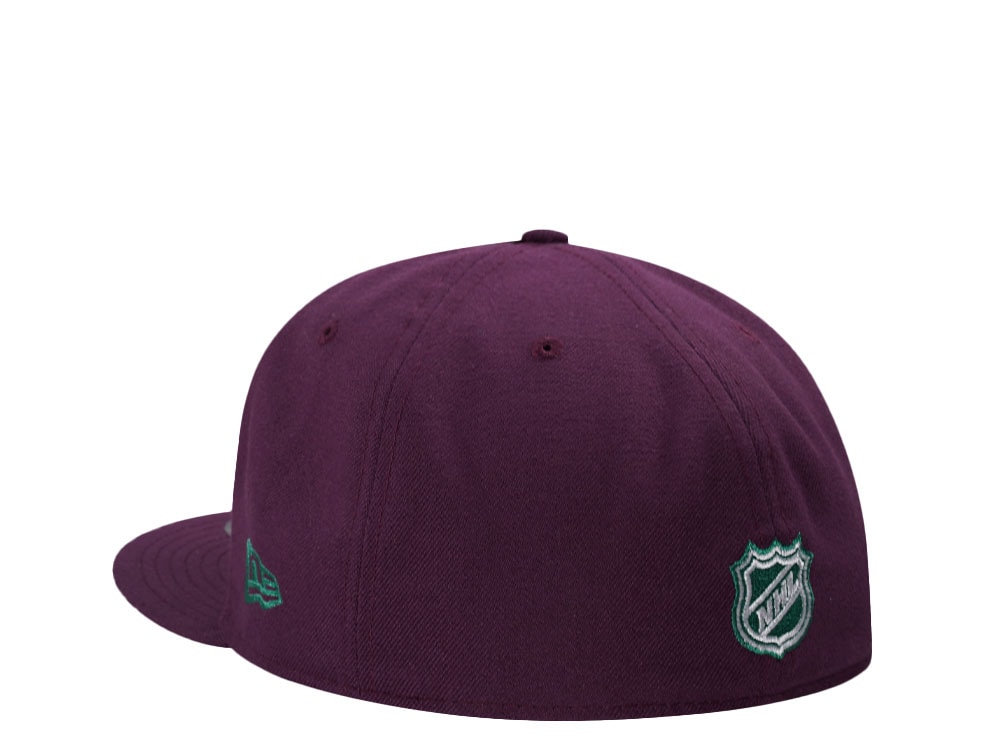 New Era Anaheim Ducks Stanley Cup Champs 2007 Plum Prime Edition 59Fifty Fitted Gorra