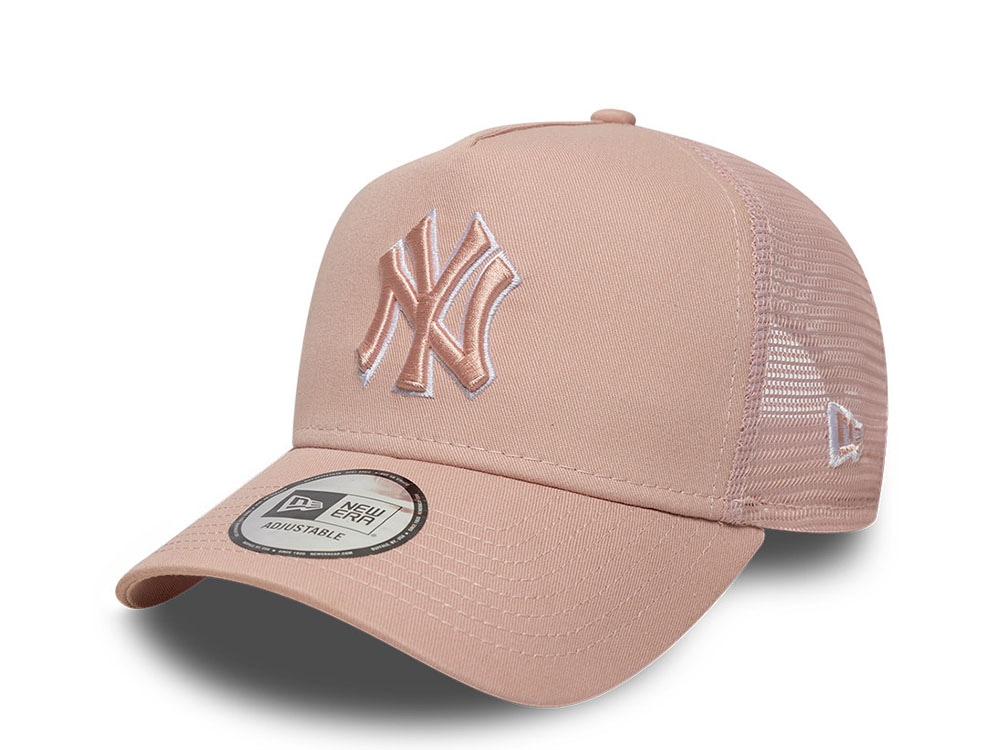 New Era New York Yankees Outline Pink 9Forty A Frame Trucker Snapback Gorra