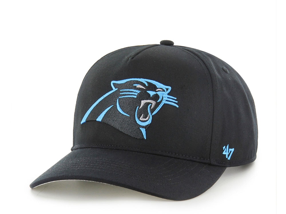 47Brand Carolina Panthers Black Classic Edition Hitch Snapback Gorra