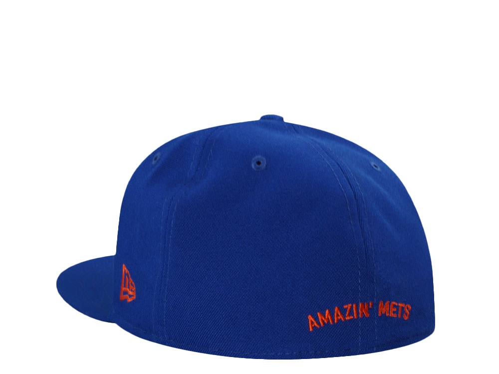 New Era New York Mets Amazin Mets Blue Throwback Edition 59Fifty Fitted Gorra