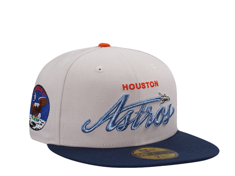 New Era Houston Astros Apollo 11 Metallic Stone Two Tone Edition 59Fifty Fitted Gorra