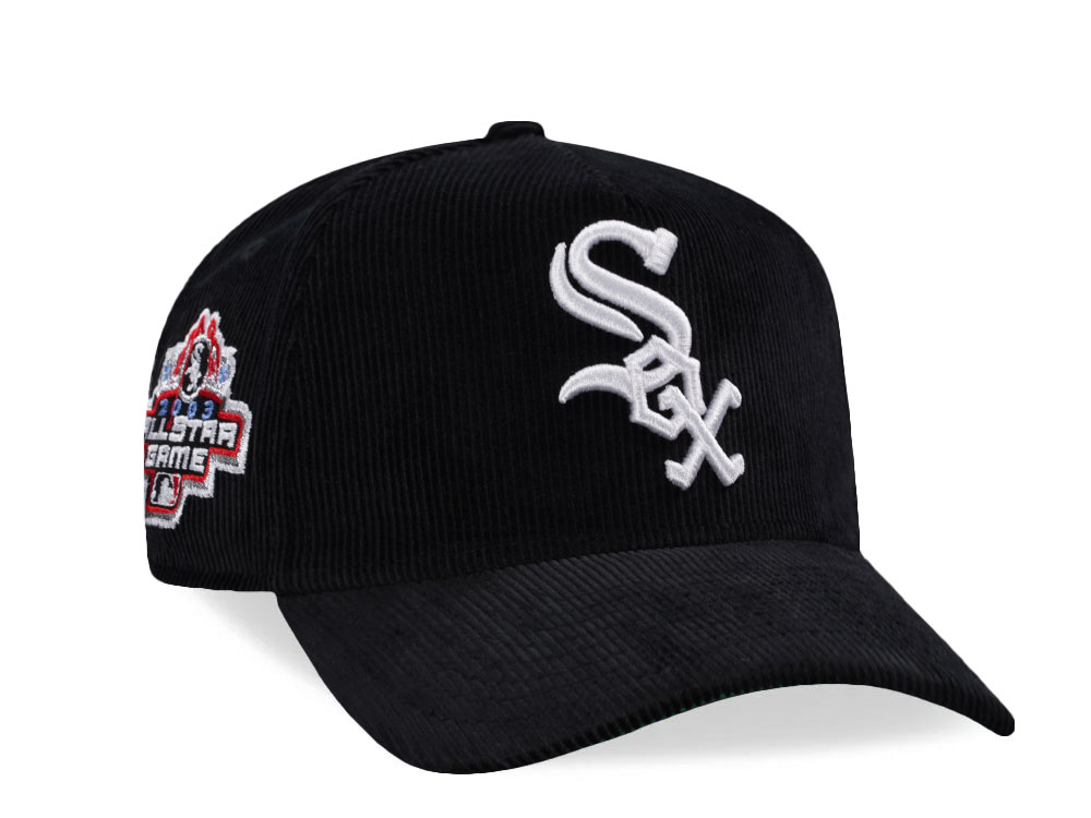 New Era Chicago White Sox All Star Game Black Corduroy Prime Edition 9Forty A Frame Snapback Gorra