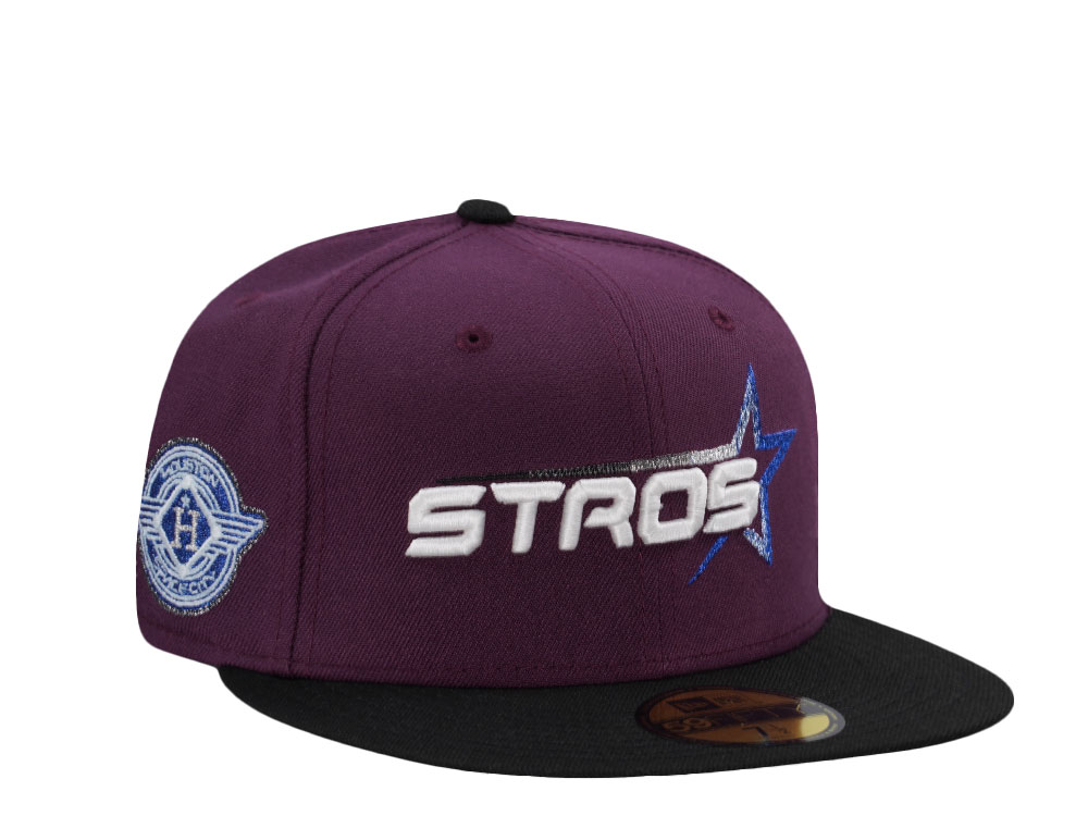 New Era Houston Astros Space City Glow in the Dark Purple Two Tone Edition 59Fifty Fitted Gorra