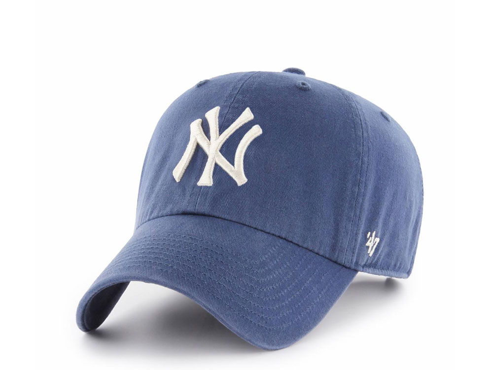 47Brand New York Yankees Clean Up Timber Blue Strapback Gorra
