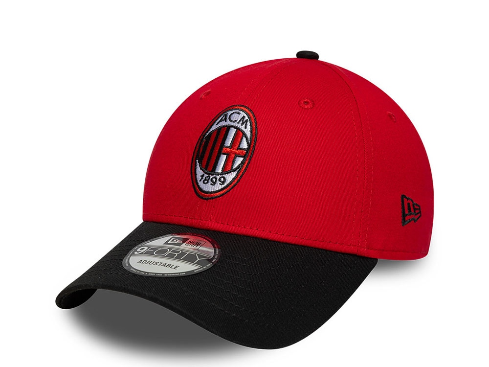 New Era Ac Milan Red Two Tone 9Forty Strapback Gorra
