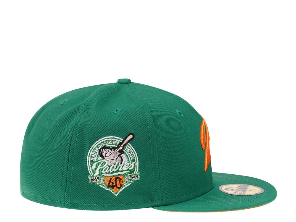 New Era San Diego Padres 40th Anniversary Sneaky Yellow Gold Two Tone Edition 59Fifty Fitted Gorra