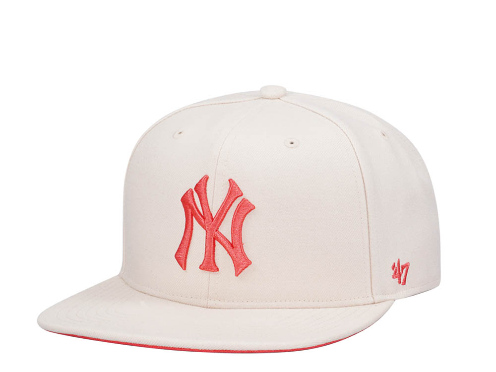 47Brand New York Yankees Natural Ballpark Captain MVP Snapback Gorra