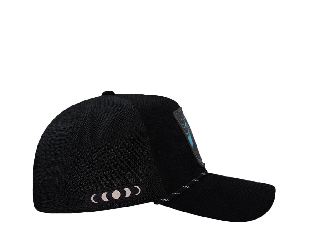 Capslab Nightcall Panther Black Corduroy Trucker Snapback Gorra