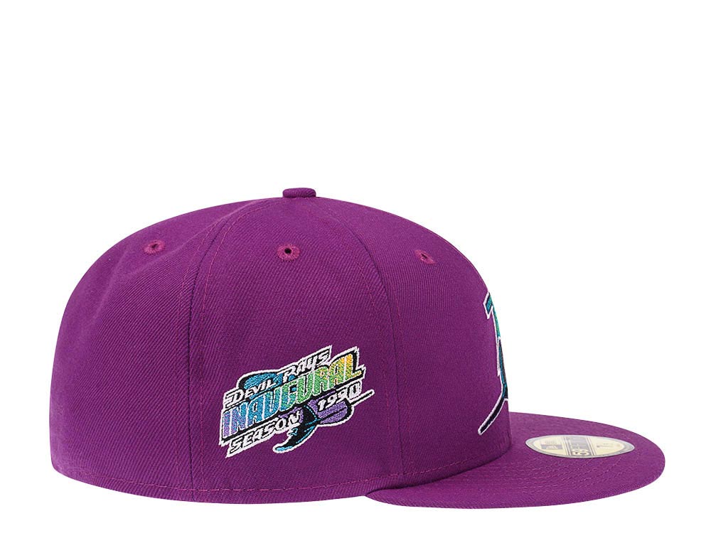 New Era Tampa Bay Rays Inaugural Season 1998 Pink Grapes Edition 59Fifty Fitted Gorra