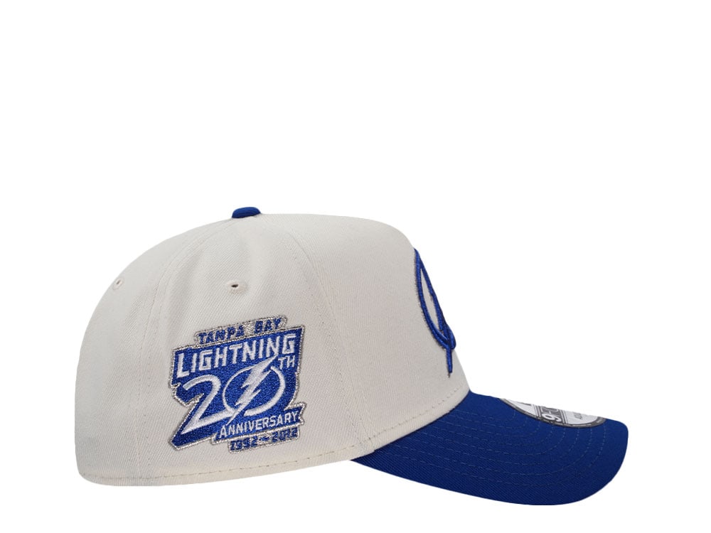 New Era Tampa Bay Lightning 20th Anniversary Chrome Two Tone Edition 9Forty A Frame Snapback Gorra