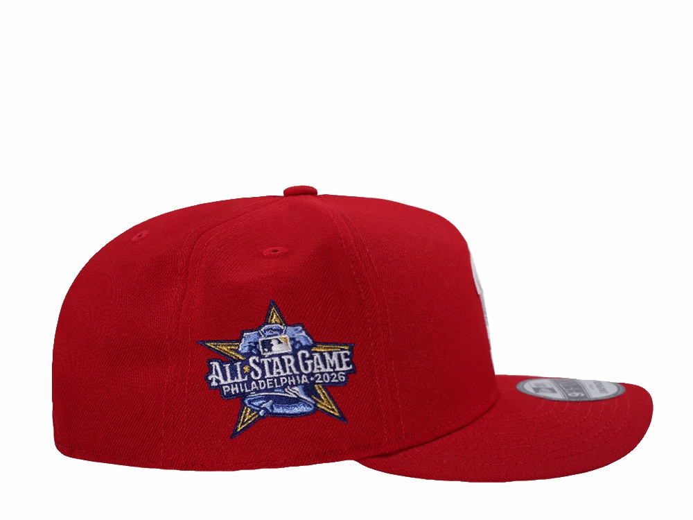 New Era Philadelphia Phillies All Star Game 2026 Scarlet Prime Edition 9Fifty A Frame Snapback Gorra