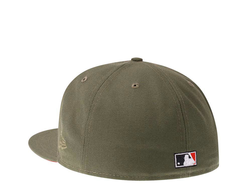 New Era Cincinnati Reds 150th Anniversary Olive Red Edition 59Fifty Fitted Gorra