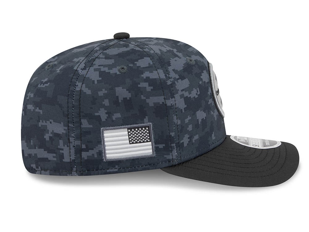 New Era Pittsburgh Steelers NFL Salute to Service 2026 Digi Camo Black 9Seventy Stretch Snapback Gorra