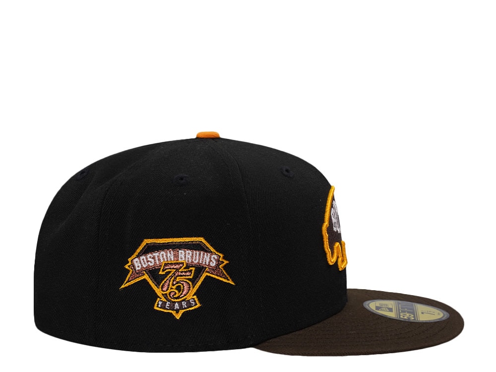 New Era Boston Bruins 75th Anniversary Walnut Two Tone Edition 59Fifty Fitted Gorra