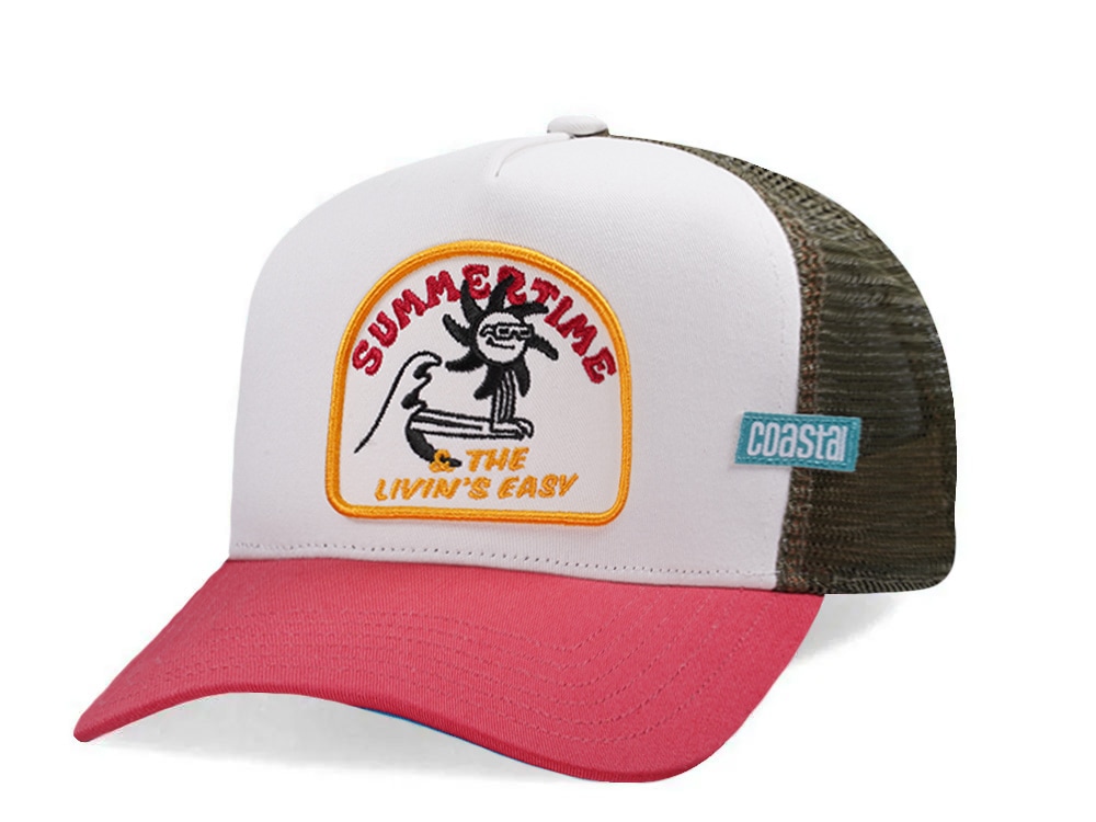 Djinns HFT Summertime White Coastal Edition Trucker Snapback Gorra