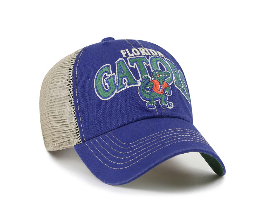 47Brand Florida Gators Vintage Royal Trucker Clean Up Snapback Gorra
