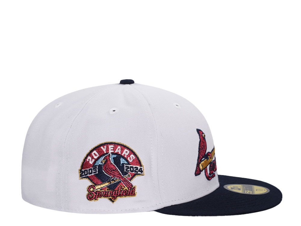 New Era Springfield Cardinals 20 Years Metallic Throwback Two Tone Edition 59Fifty Fitted Gorra