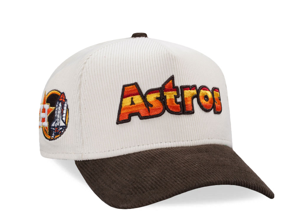 New Era Houston Astros Chrome Corduroy Prime Edition 9Forty A Frame Snapback Gorra