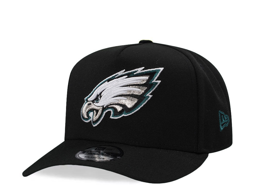 New Era Philadelphia Eagles Black Classic Edition 9Fifty A Frame Snapback Gorra