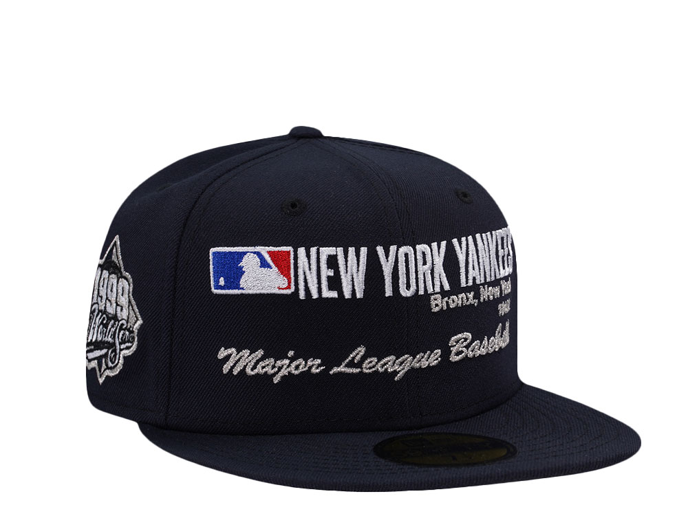 New Era New York Yankees World Series 1999 Workleaugue Navy Prime Edition 59Fifty Fitted Gorra