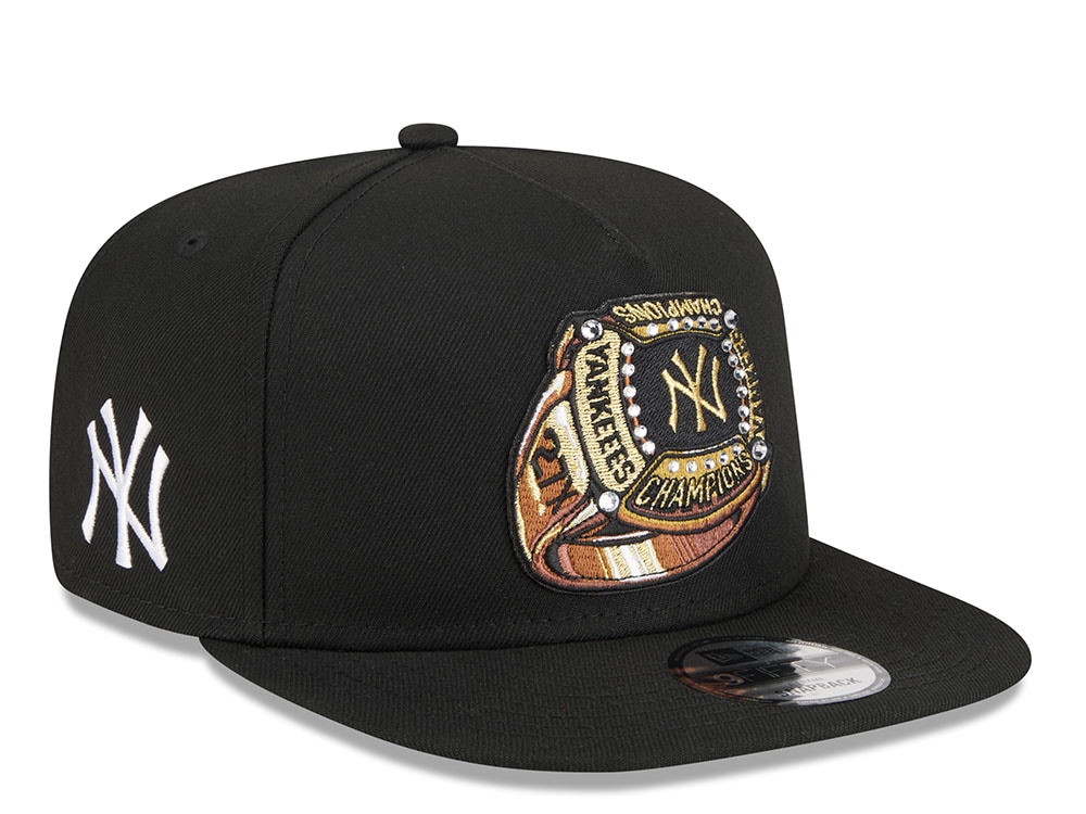 New Era New York Yankees Championship Ring Black Edition 9Fifty A Frame Snapback Gorra