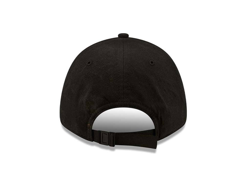 New Era Brooklyn Nets Washed Pack Black Adjustable 9Forty Strapback Gorra