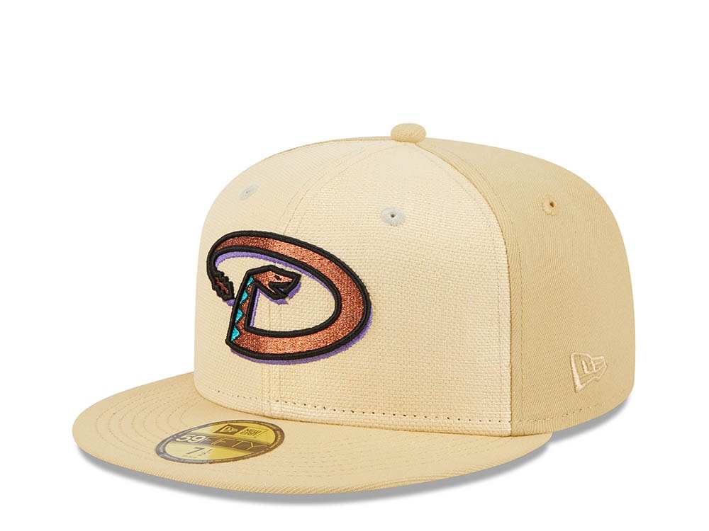 New Era Arizona Diamondbacks Raffia Front Vegas Gold Edition 59Fifty Fitted Gorra