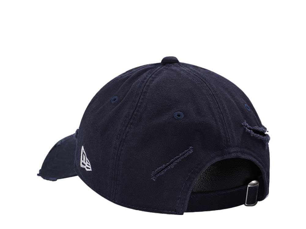 New Era New York Yankees Navy Washed Distress 9Twenty Strapback Gorra