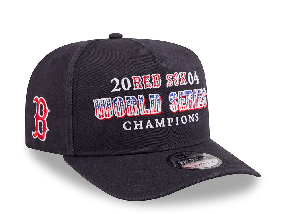 New Era Boston Red Sox World Series Champions 2004 Historic Navy Edition 9Fifty A Frame Snapback Gorra