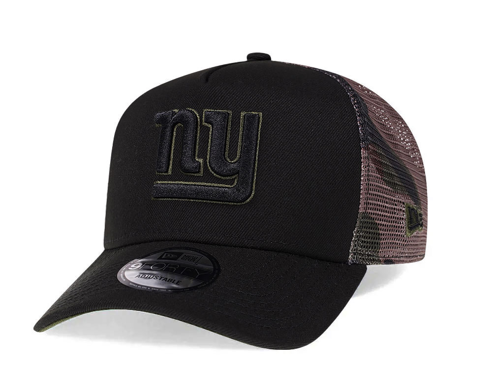 New Era New York Giants Camo 9Forty A Frame Trucker Snapback Gorra