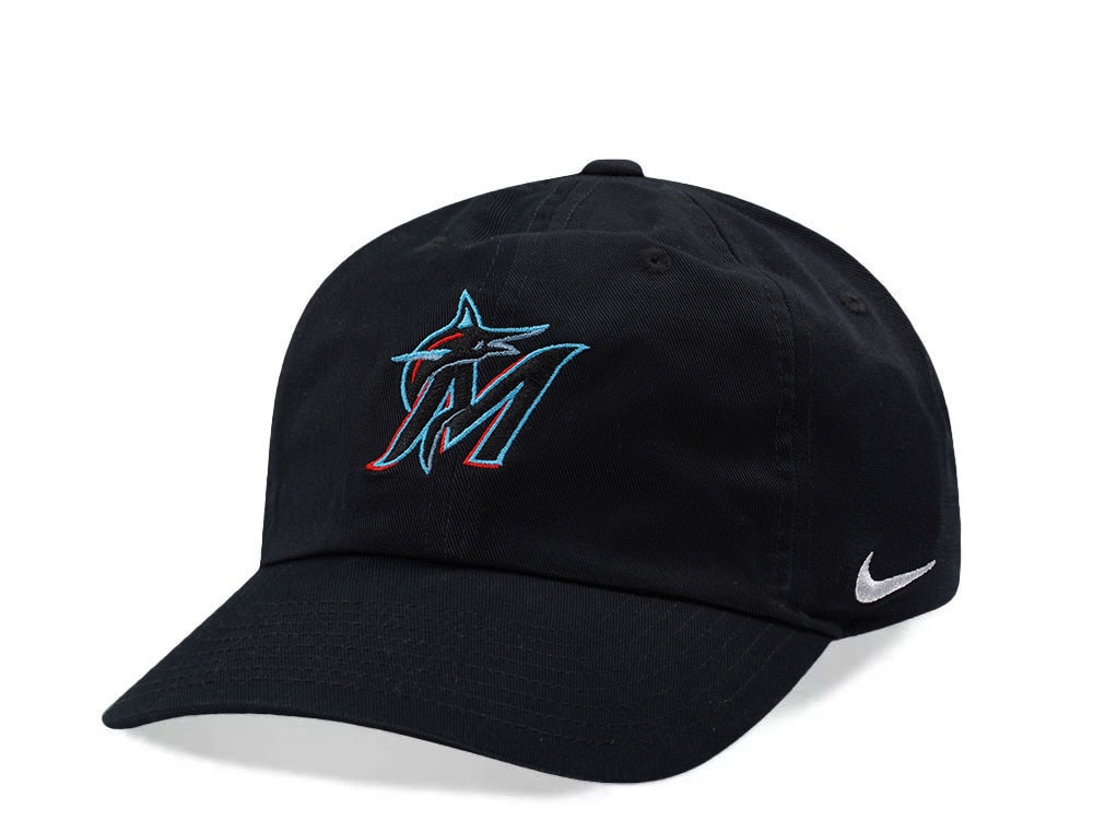 Nike Miami Marlins Club Black Edition Strapback Gorra