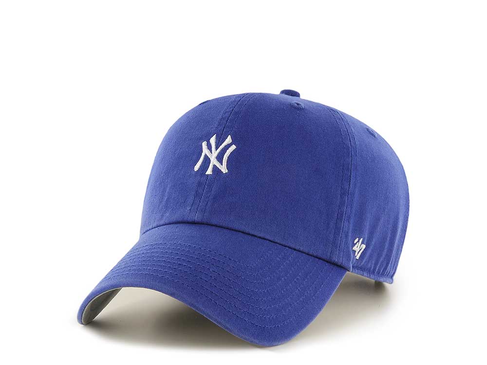 47Brand New York Yankees Blue Base Runner Clean up Strapback Gorra