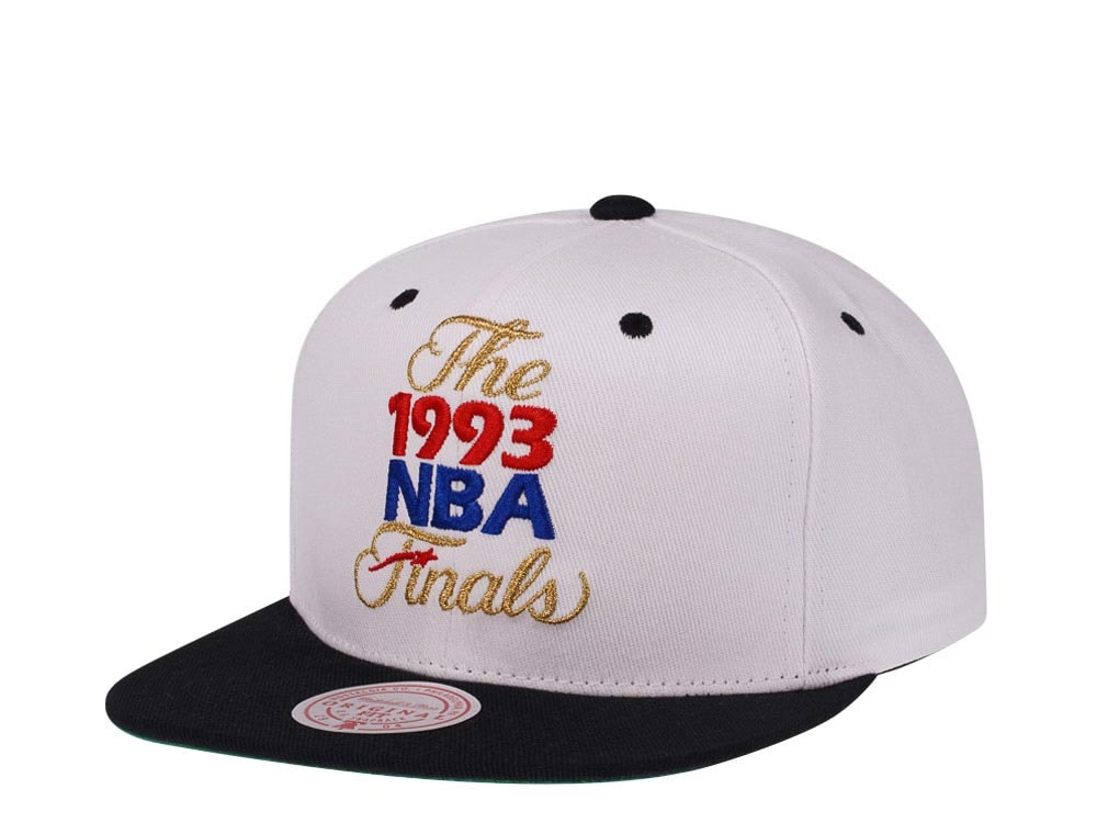 Mitchell & Ness NBA Finals 1993 White Classic Snapback Gorra