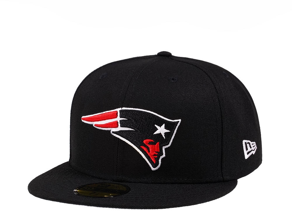 New Era New England Patriots Black Crimson Collection 59Fifty Fitted Gorra