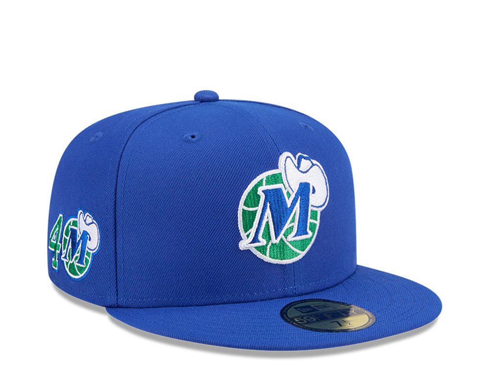 New Era Dallas Mavericks HWC 40th Anniversary Blue 59Fifty Fitted Gorra