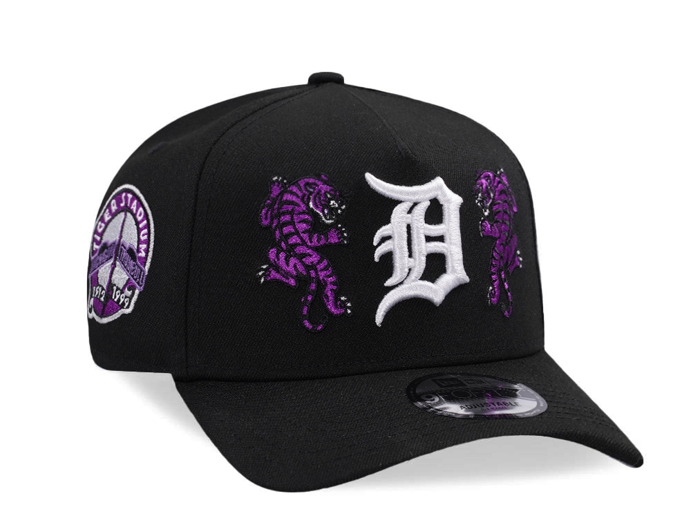 New Era Detroit Tigers Stadium Tiger Black Prime Edition 9Forty A Frame Snapback Gorra