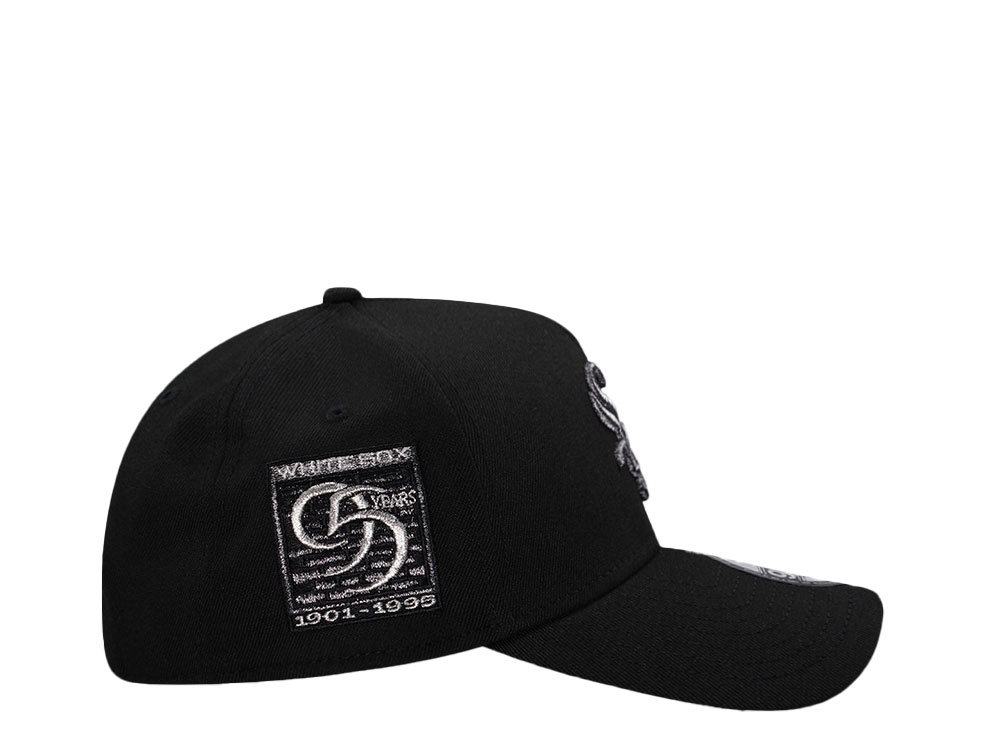 New Era Chicago White Sox 95th Anniversary Black Edition  9Forty A Frame Snapback Gorra