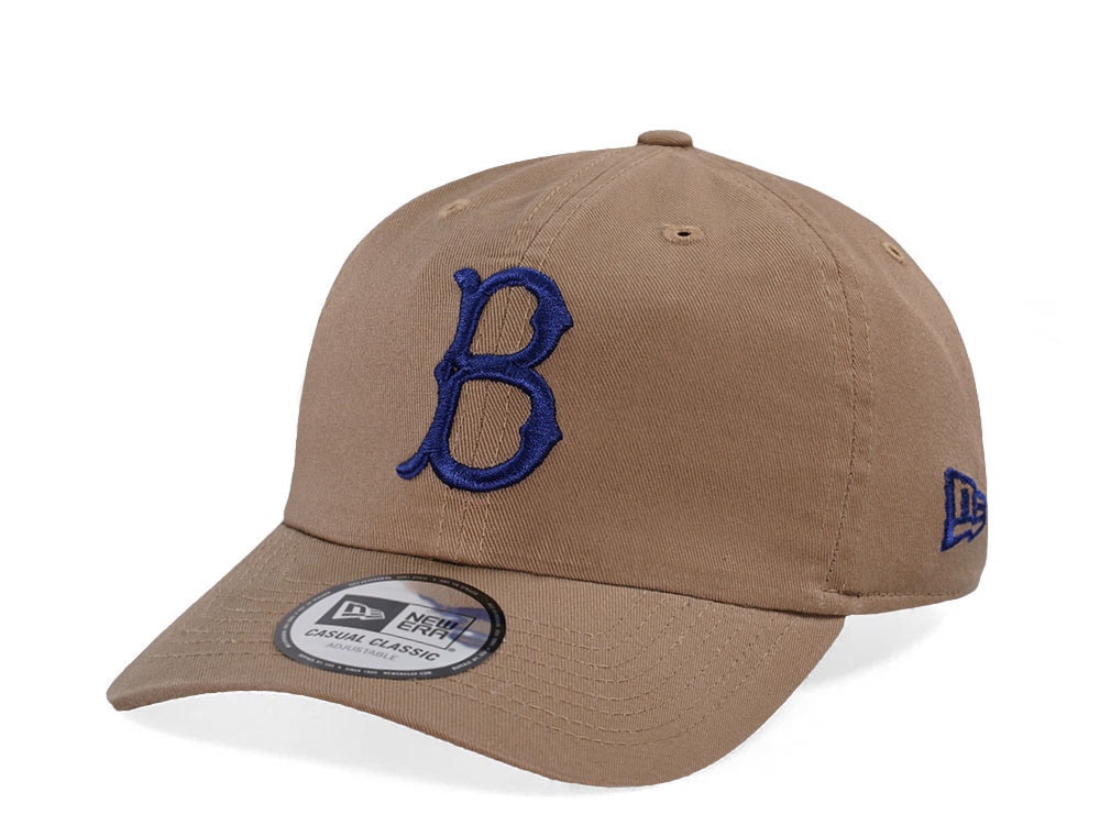 New Era Brooklyn Dodgers Khaki Casual Classic Edition Strapback Gorra