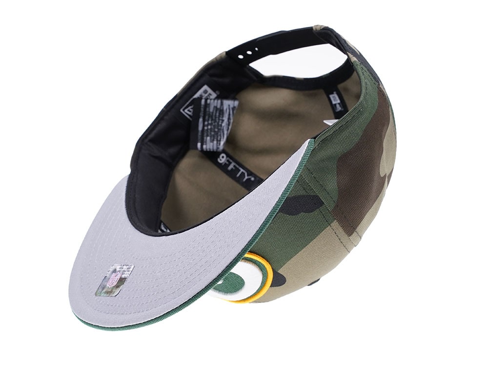 New Era Green Bay Packers Woodcamo Edition 9Fifty Snapback Gorra