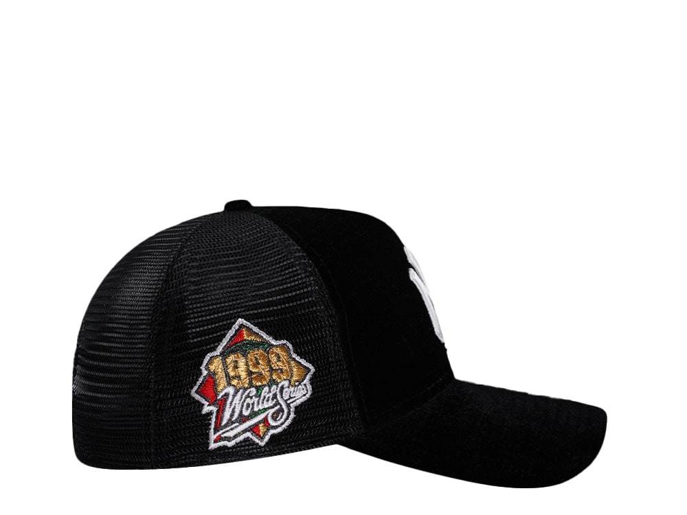 New Era New York Yankees World Series 1999 Black Velvet Trucker Edition 9Forty A Frame Snapback Gorra