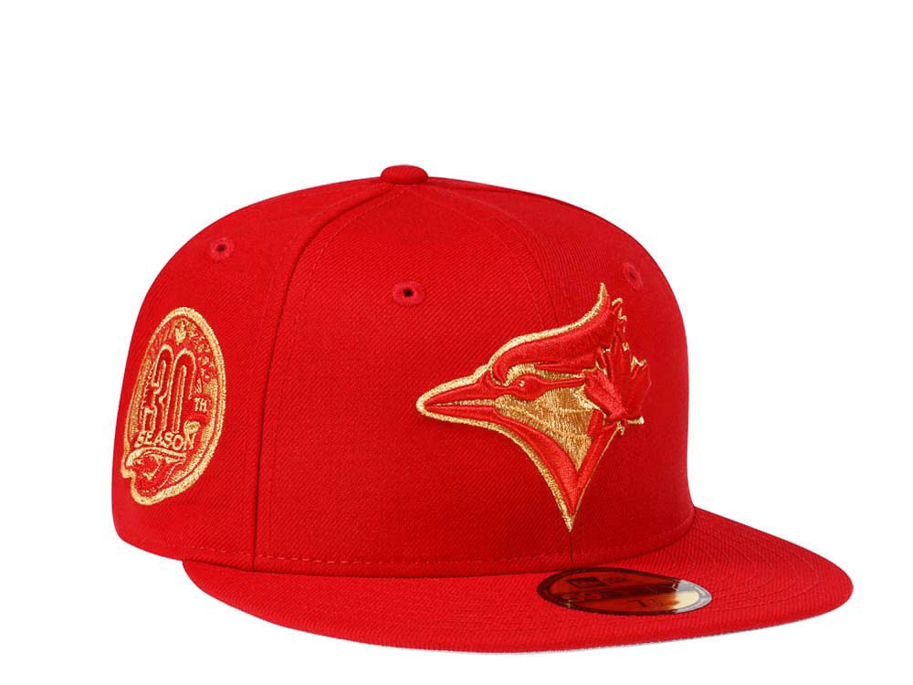 New Era Toronto Blue Jays 30th Season Scarlet Gold Edition 59Fifty Fitted Gorra