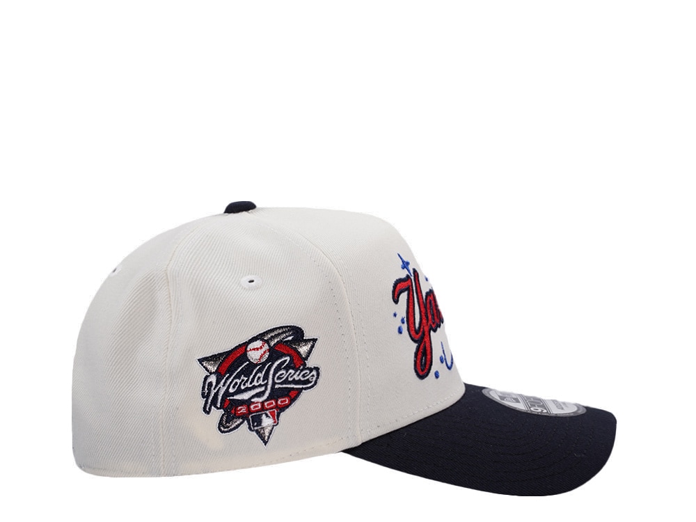 New Era New York Yankees World Series 2000 Chrome Two Tone Edition 9Forty A Frame Snapback Gorra