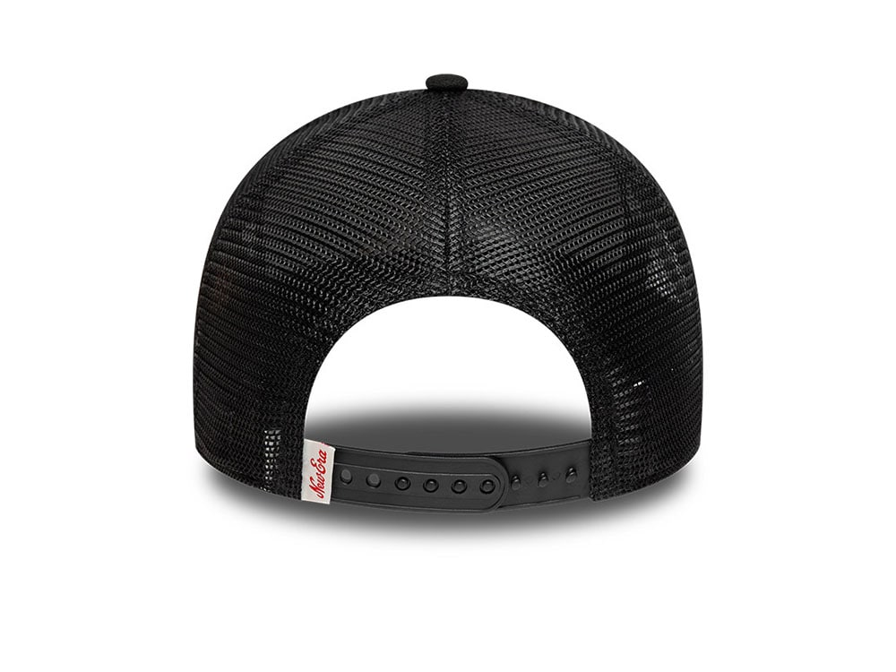 New Era Patch Distressed Black Prime Edition 9Forty A Frame Trucker Snapback Gorra