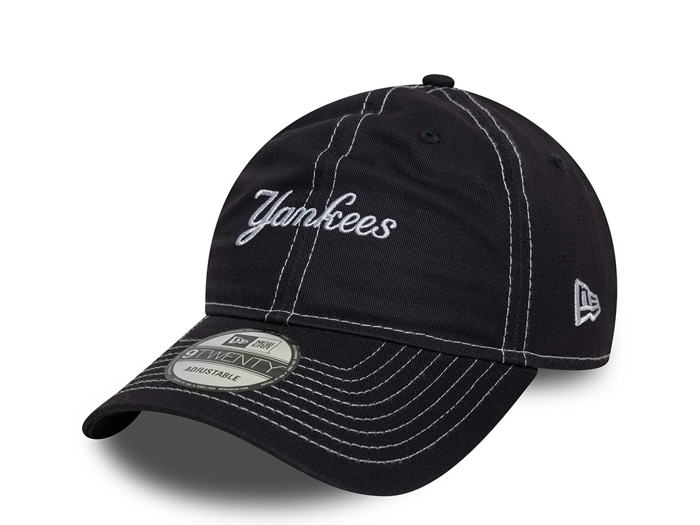 New Era New York Yankees Navy Contrast Stitch 9Twenty Snapback Gorra