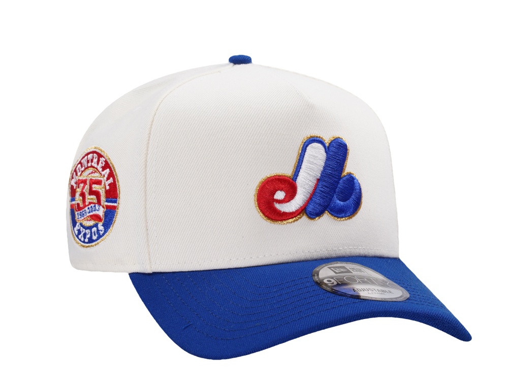 New Era Montreal Expos 35th Anniversary Chrome Two Tone Edition 9Forty A Frame Snapback Gorra