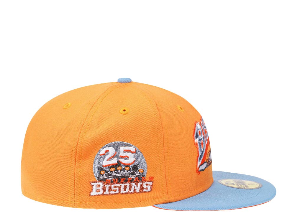 New Era Buffalo Bisons 25th Anniversary Iced Orange Prime Edition 59Fifty Fitted Gorra