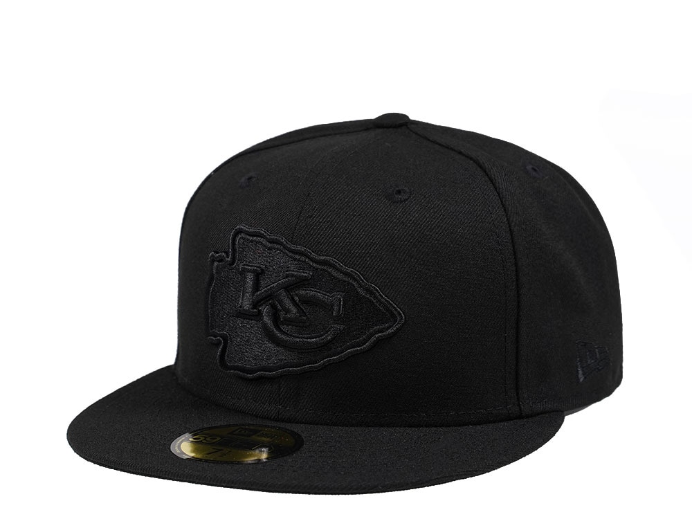 New Era Kansas City Chiefs Black on Black Edition 59Fifty Fitted Gorra