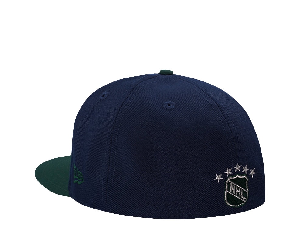 New Era Hartford Whalers 10th Anniversary Navy Two Tone Edition 59Fifty Fitted Gorra