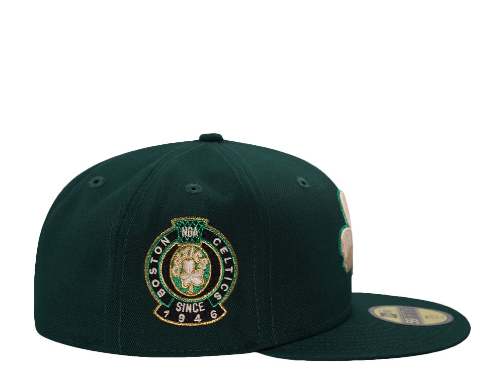 New Era Boston Celtics 80th Anniversary Dark Green Prime Edition 59Fifty Fitted Gorra