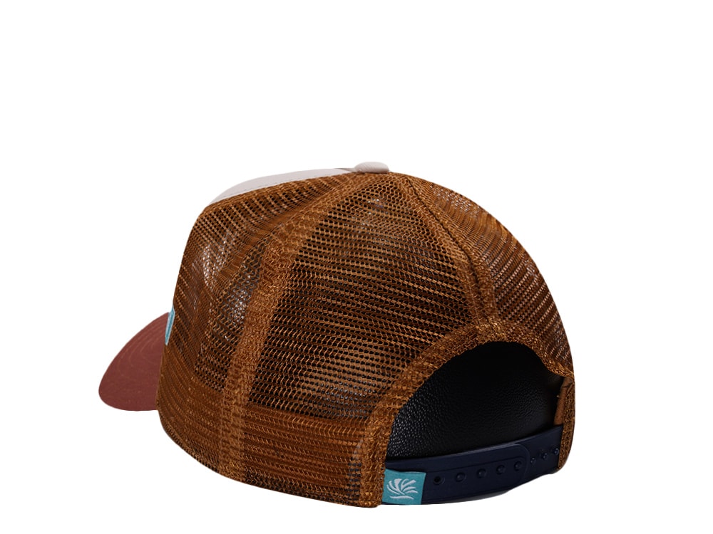 Djinns HFT Surfing Sucks White Coastal Edition Trucker Snapback Gorra